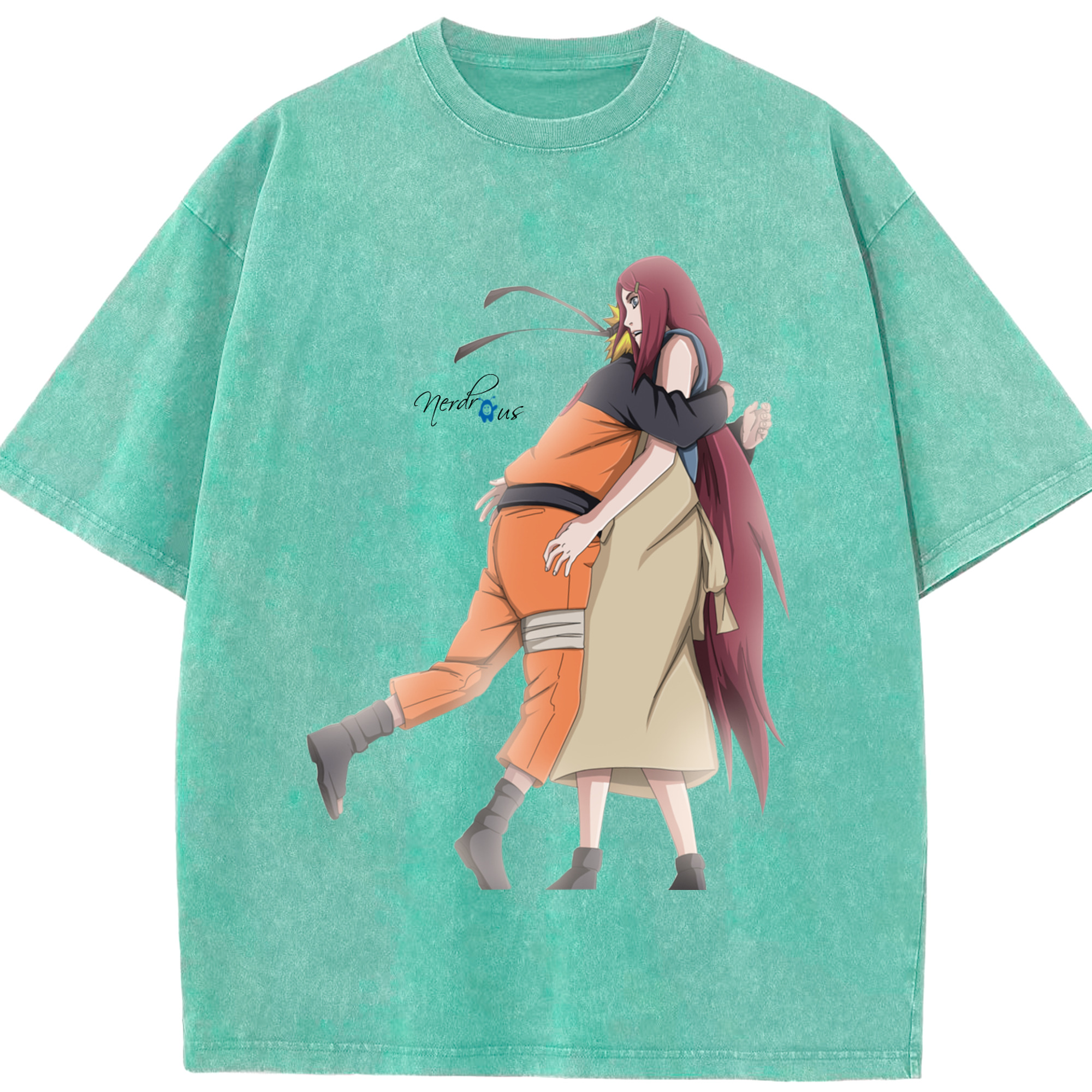 （画像用） NARUTO -ナルト- うずまき ナルト Uzumaki Naruto 綿100% ヴィンテージ風 半袖Tシャツ（フロントプリント）